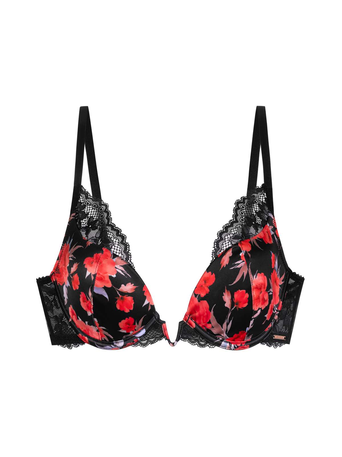 Anahi Floral Padded Plunge Bra