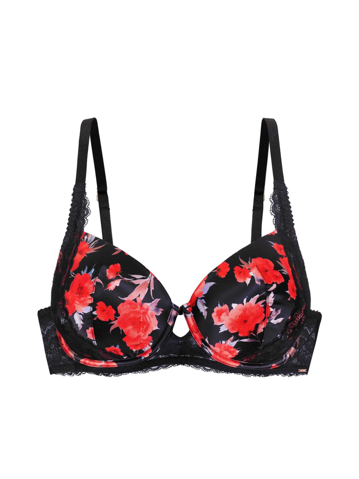 Anahi Floral Padded Demi Bra