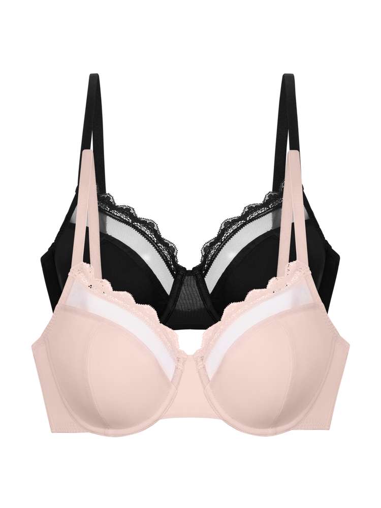 2 PACK JANA FULL COVERAGE BRA