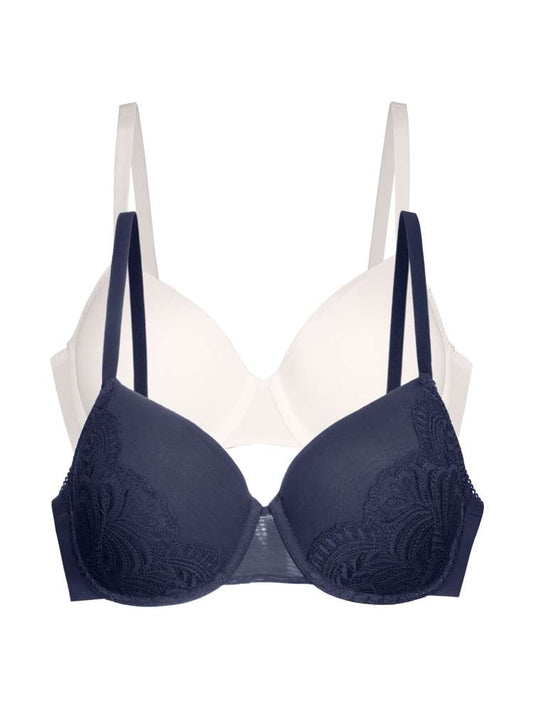 Padded Demi Bra - 2 Pack
