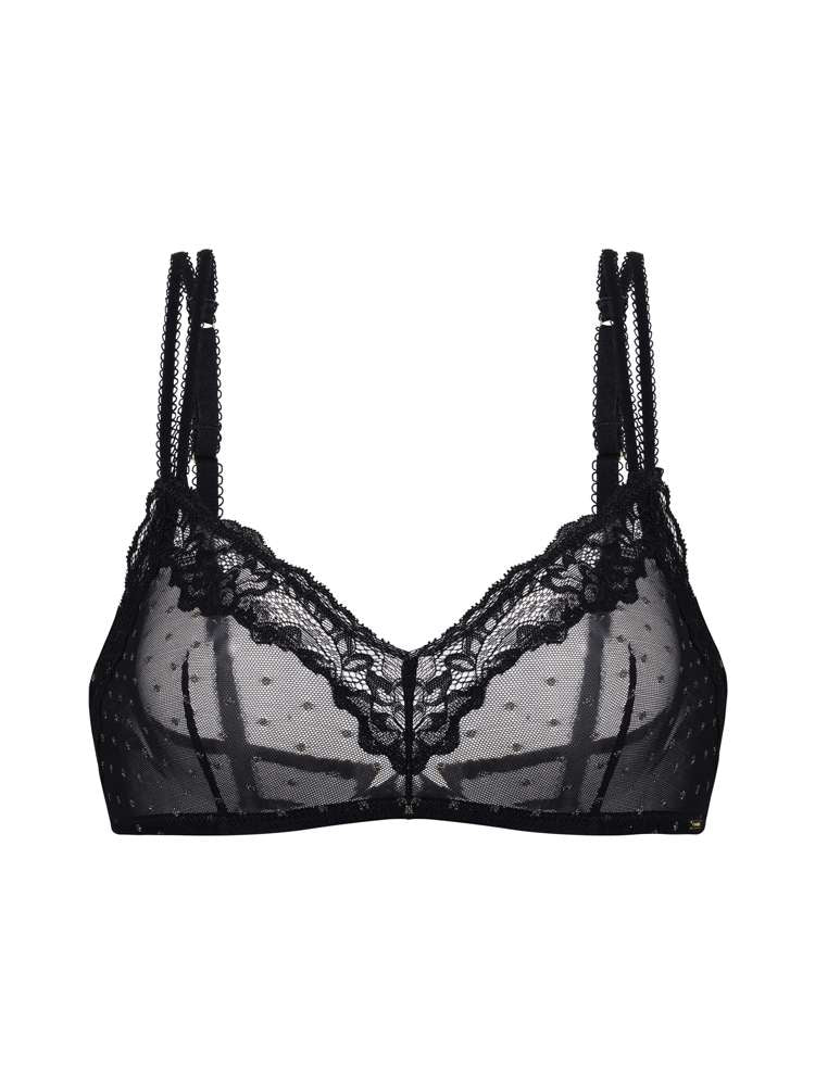 ORIGINS SHIMMER DOT MESH NON PADDED BRALETTE