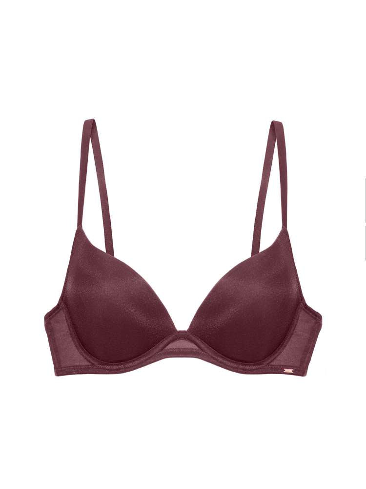 ORIGINS SHIMMER MESH PUSH UP PLUNGE BRA