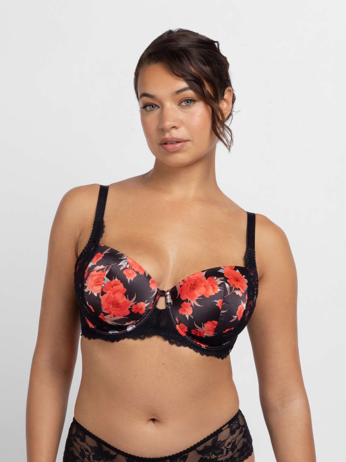 Anahi Floral Padded Demi Bra