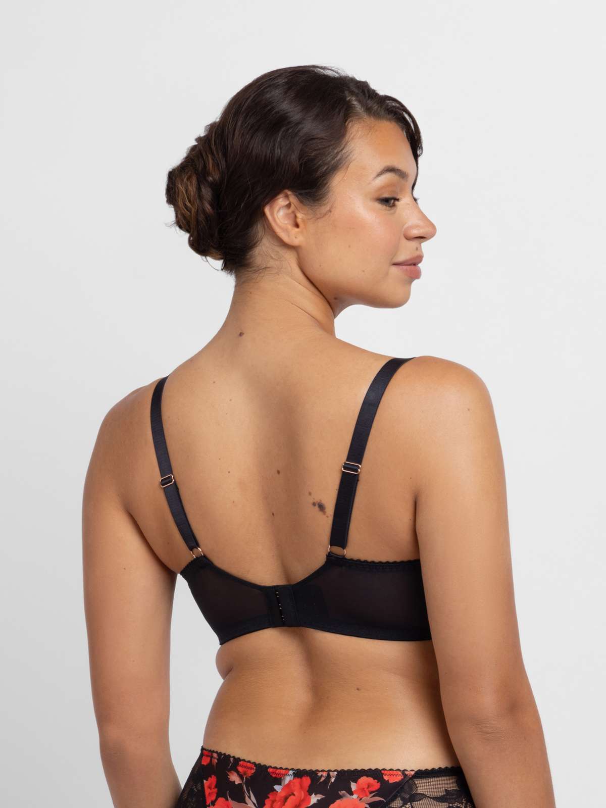 Anahi Floral Padded Demi Bra