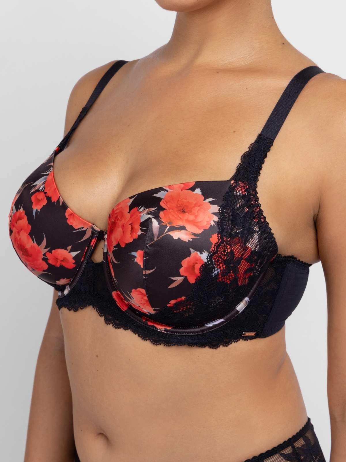 Anahi Floral Padded Demi Bra