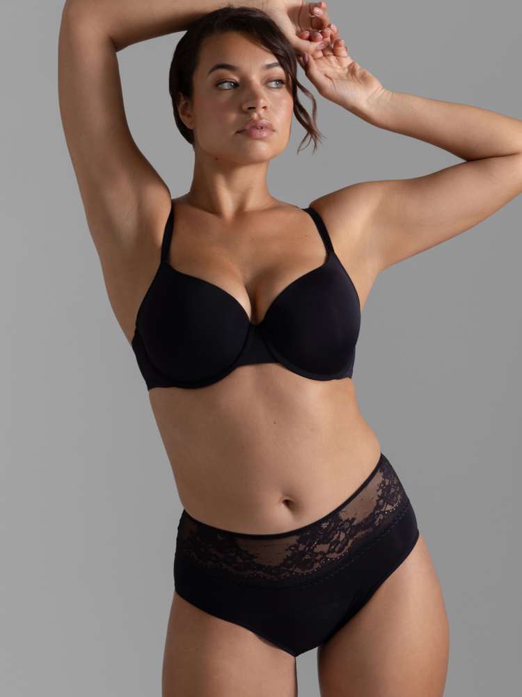 2 PACK PERIOD PANTIES LACE MIDI BRIEF