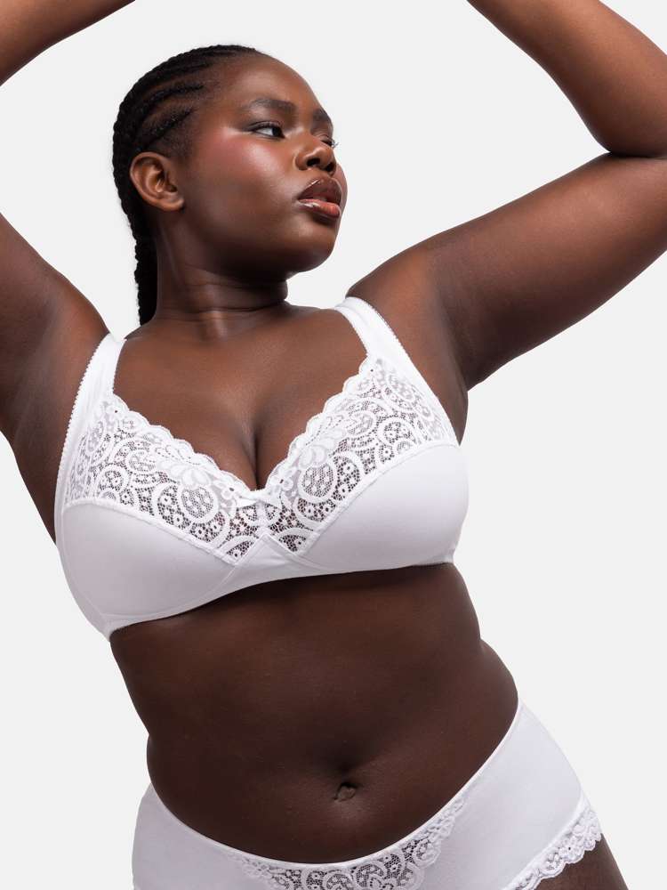 GEORGINA NON PADDED BRALETTE WHITE
