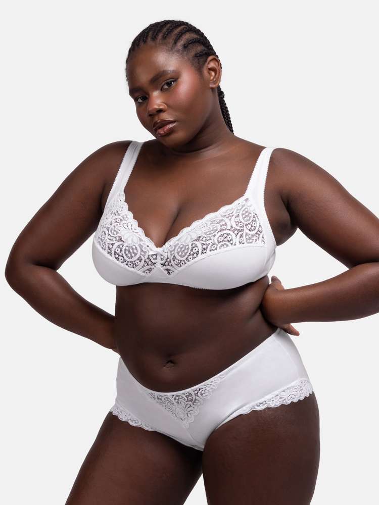GEORGINA NON PADDED BRALETTE WHITE