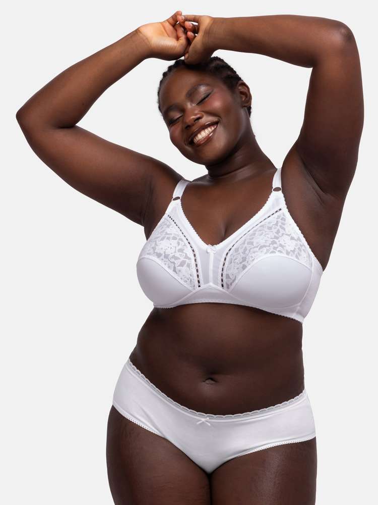 MADELINE NON PADDED BRALETTE WHITE