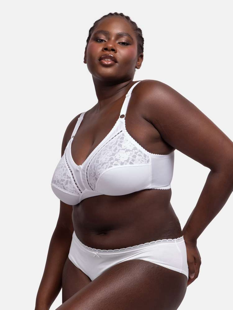 MADELINE NON PADDED BRALETTE WHITE