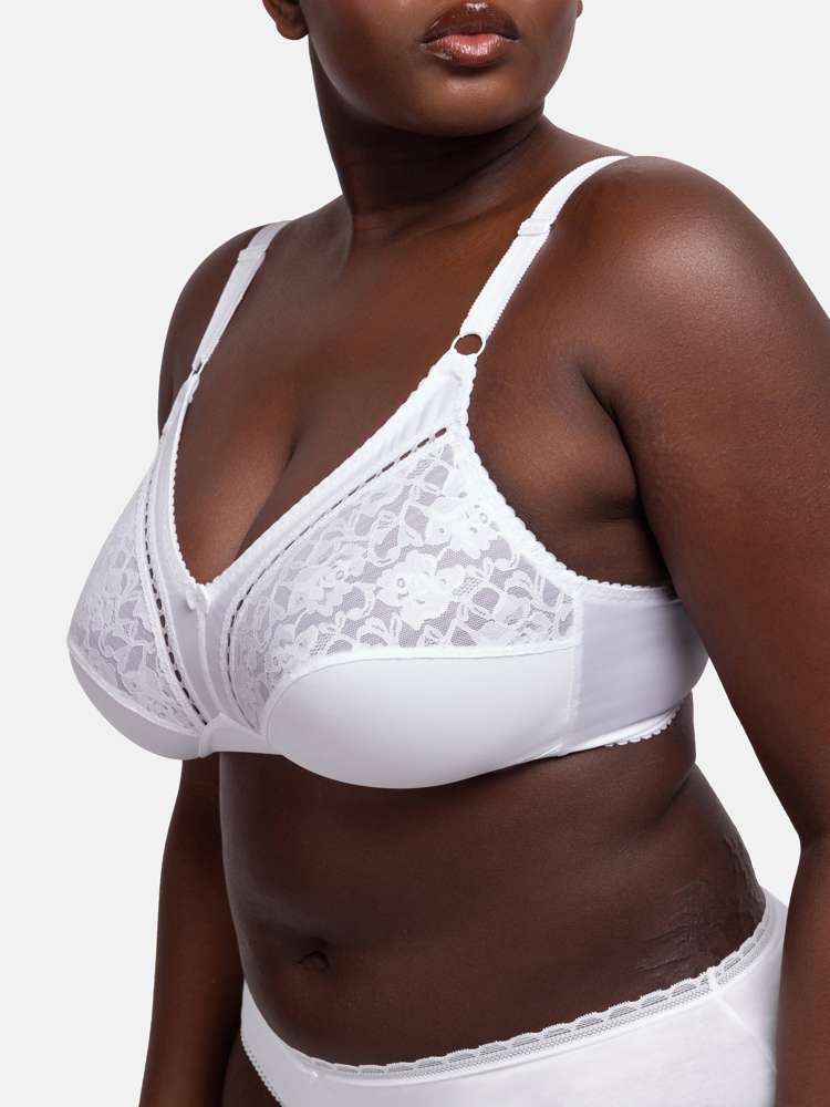 MADELINE NON PADDED BRALETTE WHITE