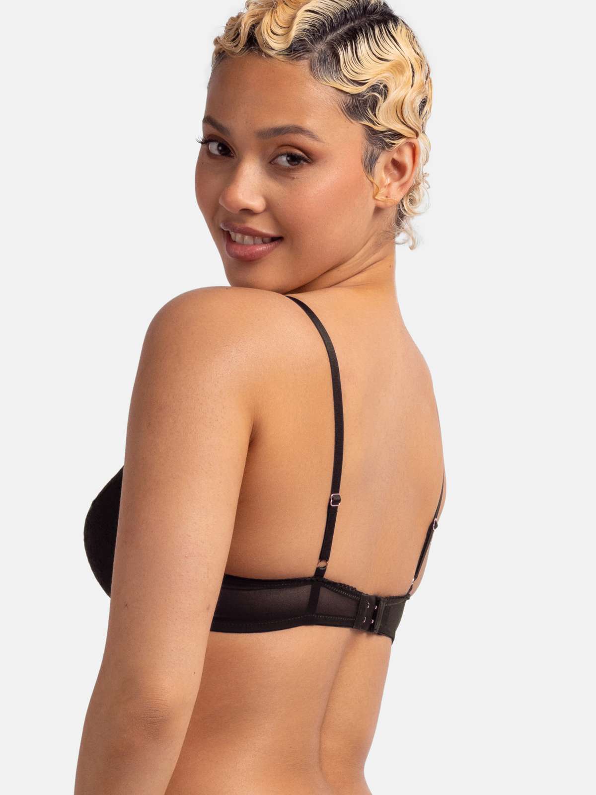 Origins Lace 2pp Padded Push Up Plunge Bra
