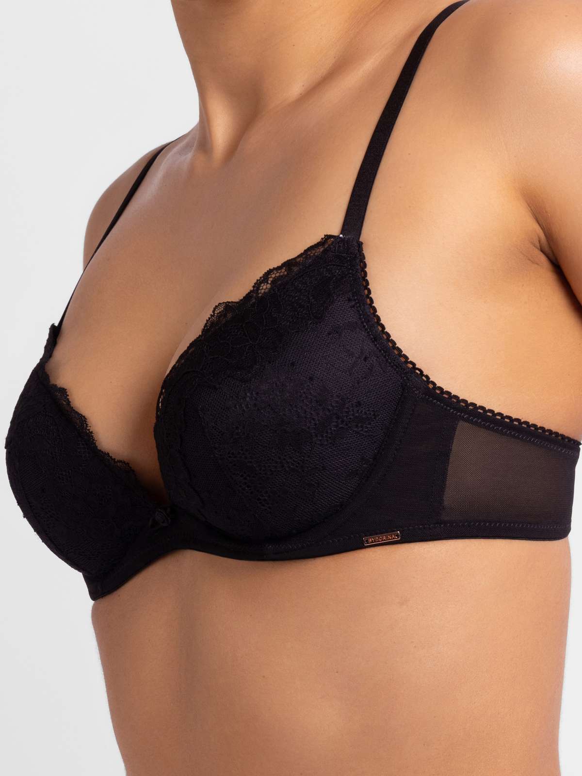 Origins Lace 2pp Padded Push Up Plunge Bra
