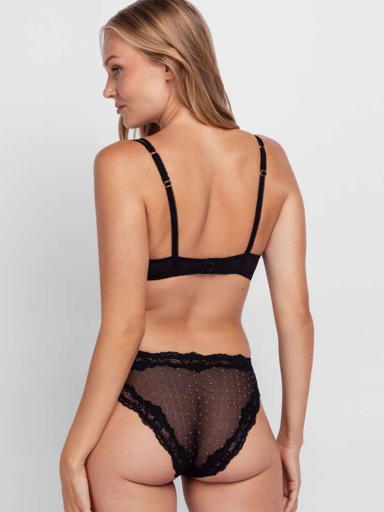 ORIGINS SHIMMER DOT MESH NON PADDED BRALETTE