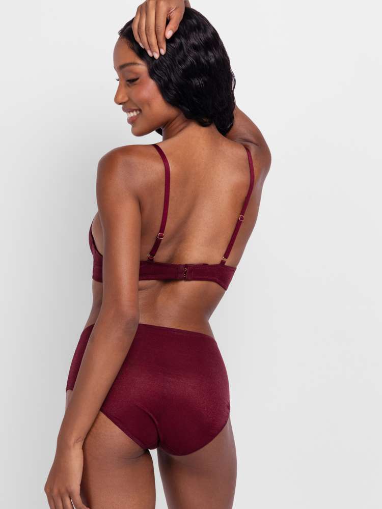ORIGINS SHIMMER MESH PUSH UP PLUNGE BRA