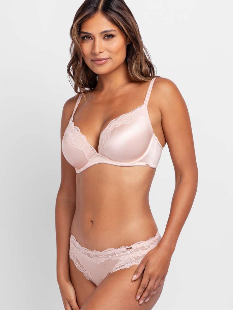 ORIGINS SHINY MICRO PUSH UP PLUNGE BRA