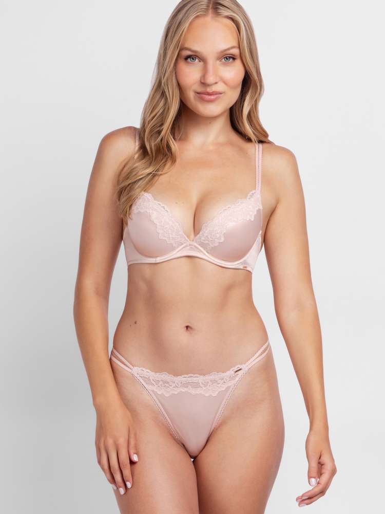 ORIGINS SHINY MICRO PUSH UP PLUNGE BRA