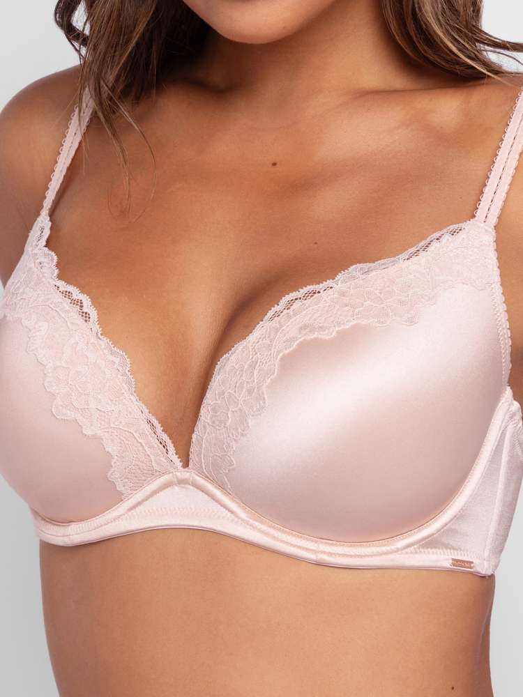 ORIGINS SHINY MICRO PUSH UP PLUNGE BRA
