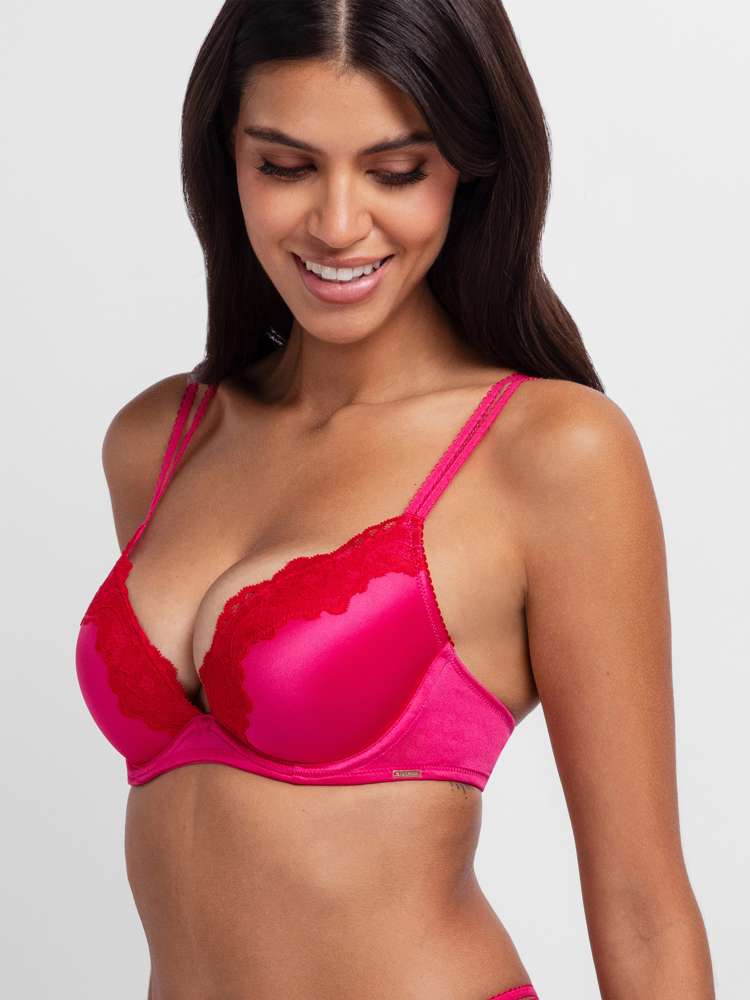 ORIGINS SHINY MICRO PUSH UP PLUNGE BRA
