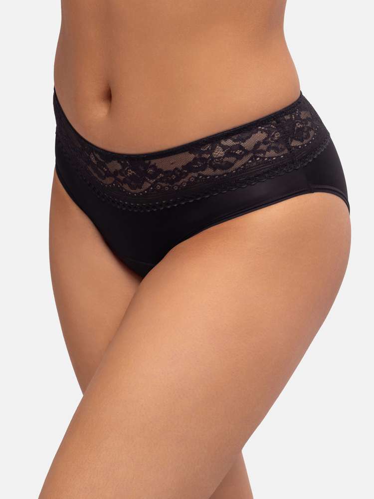 2 PACK PERIOD PANTIES LACE HIPSTER CLASSIC