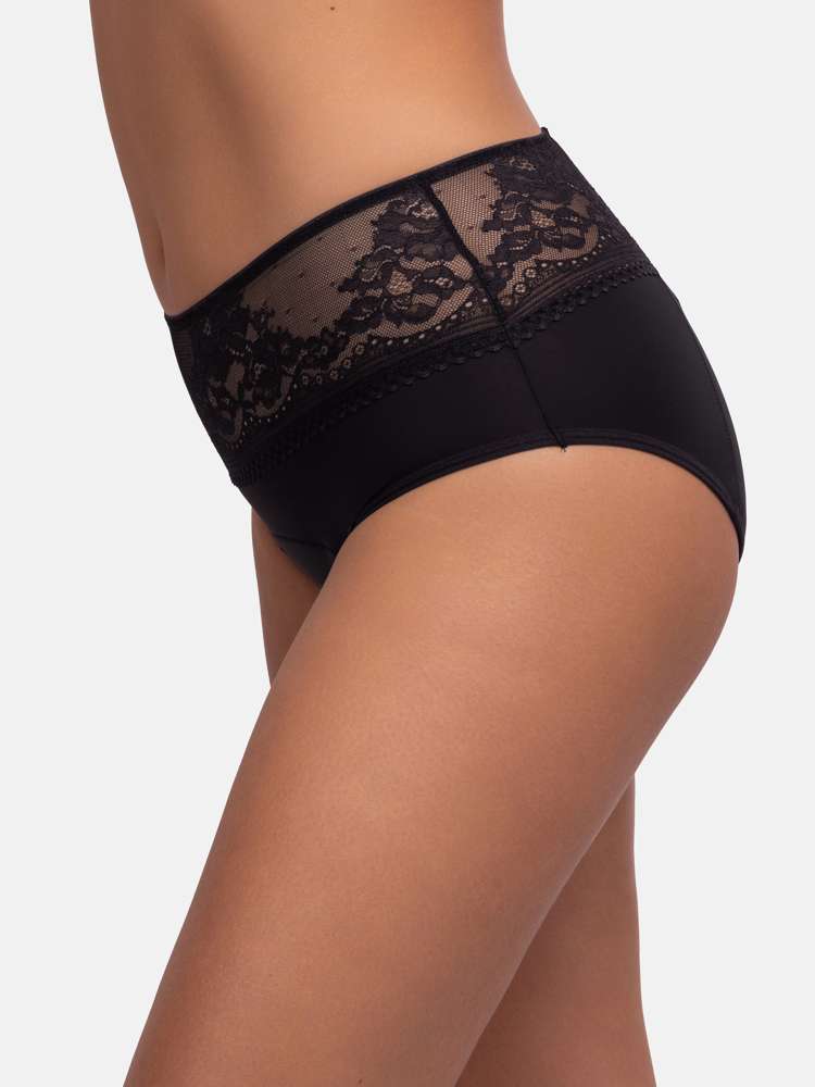 2 PACK PERIOD PANTIES LACE MIDI BRIEF