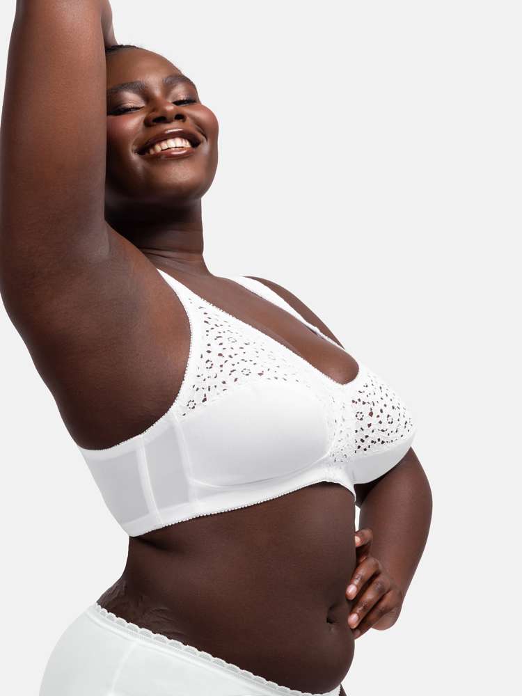 YVONNE NON PADDED BRALETTE WHITE