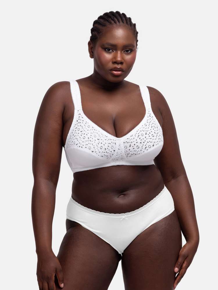 YVONNE NON PADDED BRALETTE WHITE