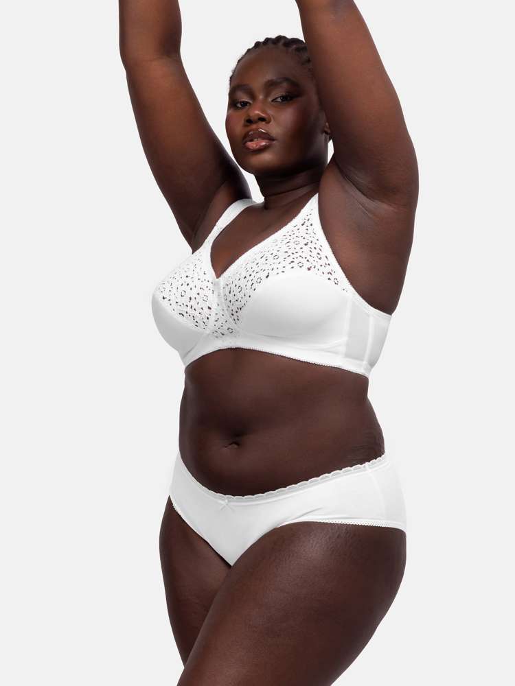YVONNE NON PADDED BRALETTE WHITE