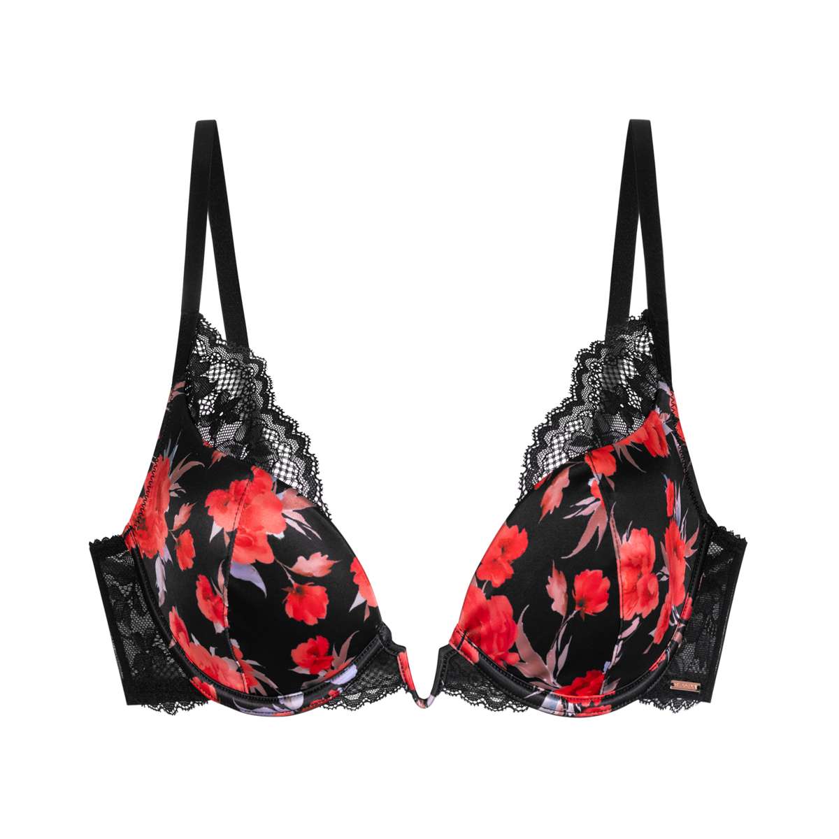 Anahi Floral Padded Plunge Bra