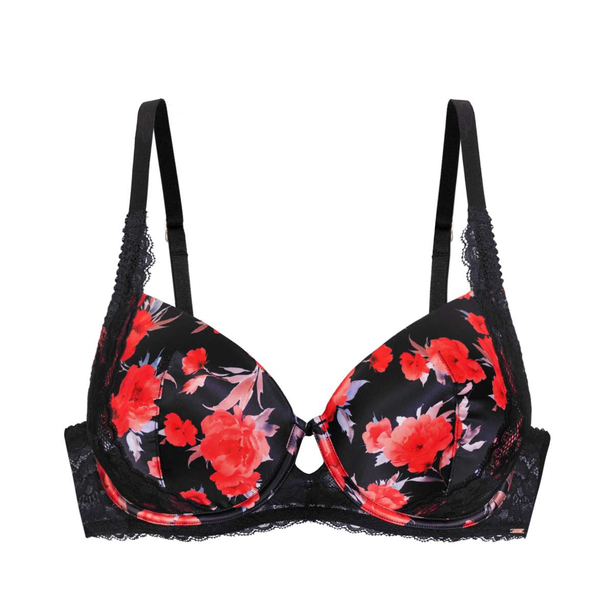 Anahi Floral Padded Demi Bra