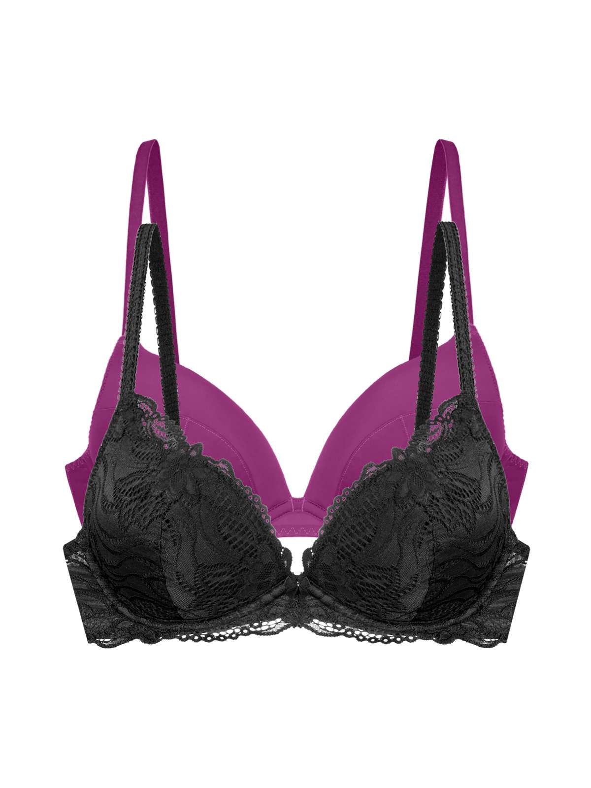 Angie 2pp Push Up Push Up Plunge Bra