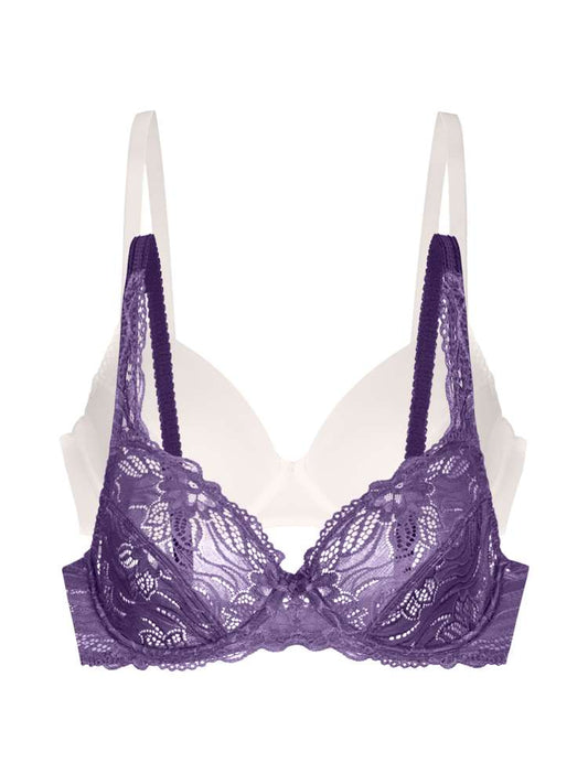 2 PACK ANGIE FULL COVERAGE BRA