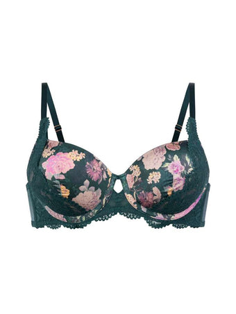 Floral Padded Demi Bra