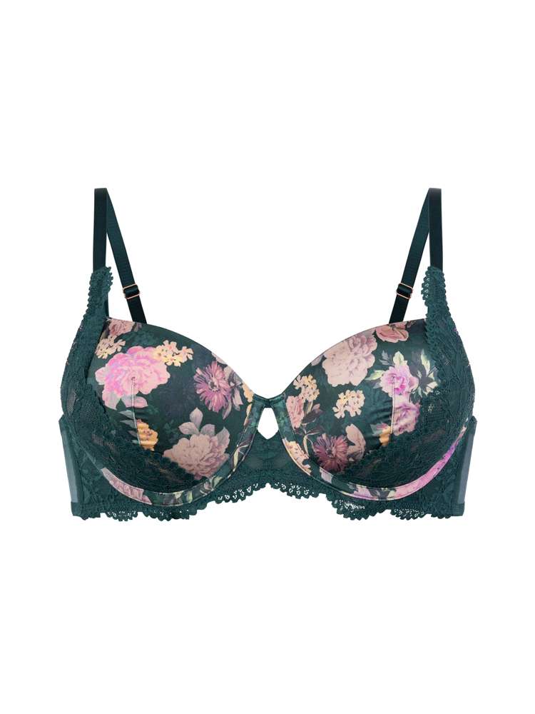 Floral Padded Demi Bra