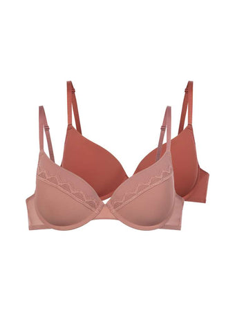 Padded Demi Bra - 2 Pack