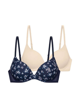 2 PACK NERIDA PUSH UP PLUNGE BRA