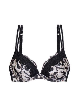 ORIGINS PRINT PUSH UP PLUNGE BRA