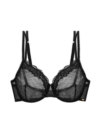 ORIGINS SHIMMER DOT MESH FULL COVERAGE BRA