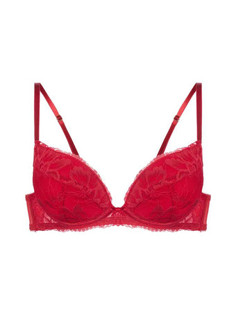 Lace Padded Plunge Bra
