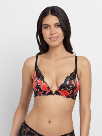 ANAHI FLORAL PLUNGE BRA