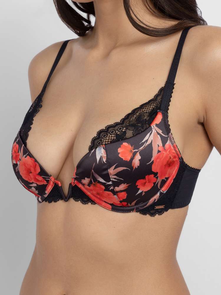 ANAHI FLORAL PLUNGE BRA