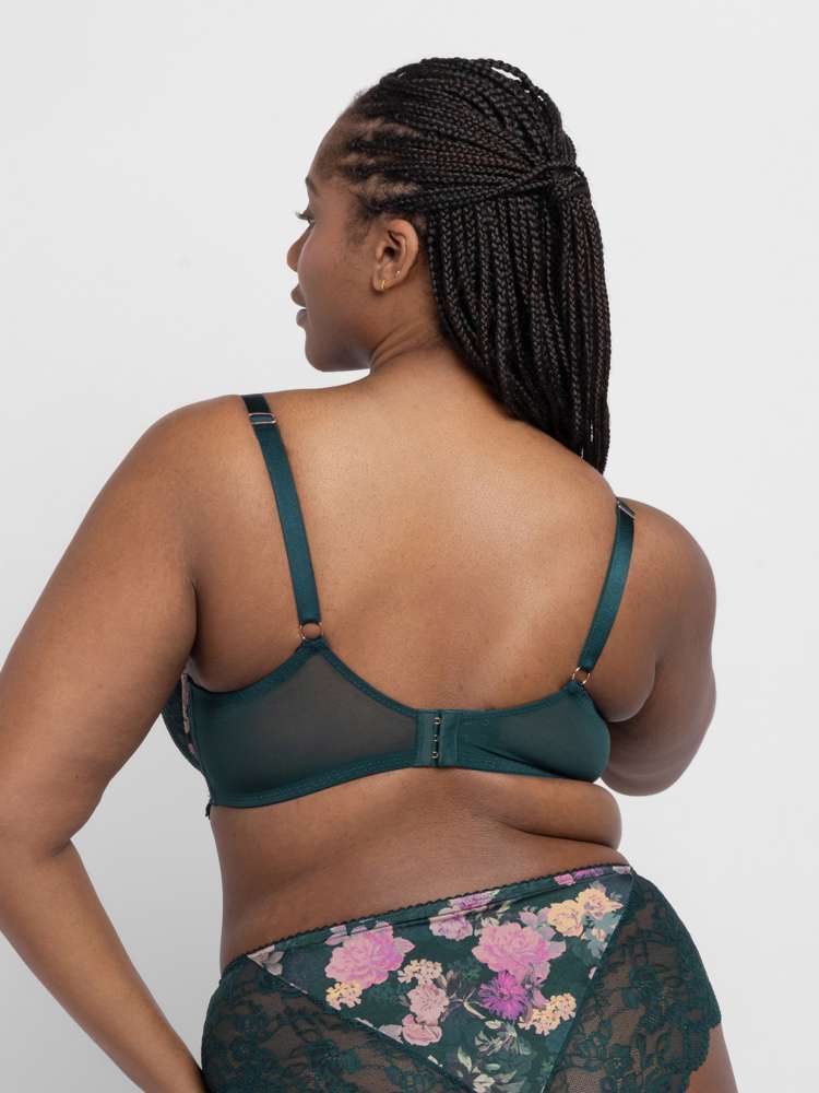 Floral Padded Demi Bra