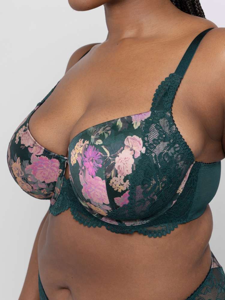 Floral Padded Demi Bra