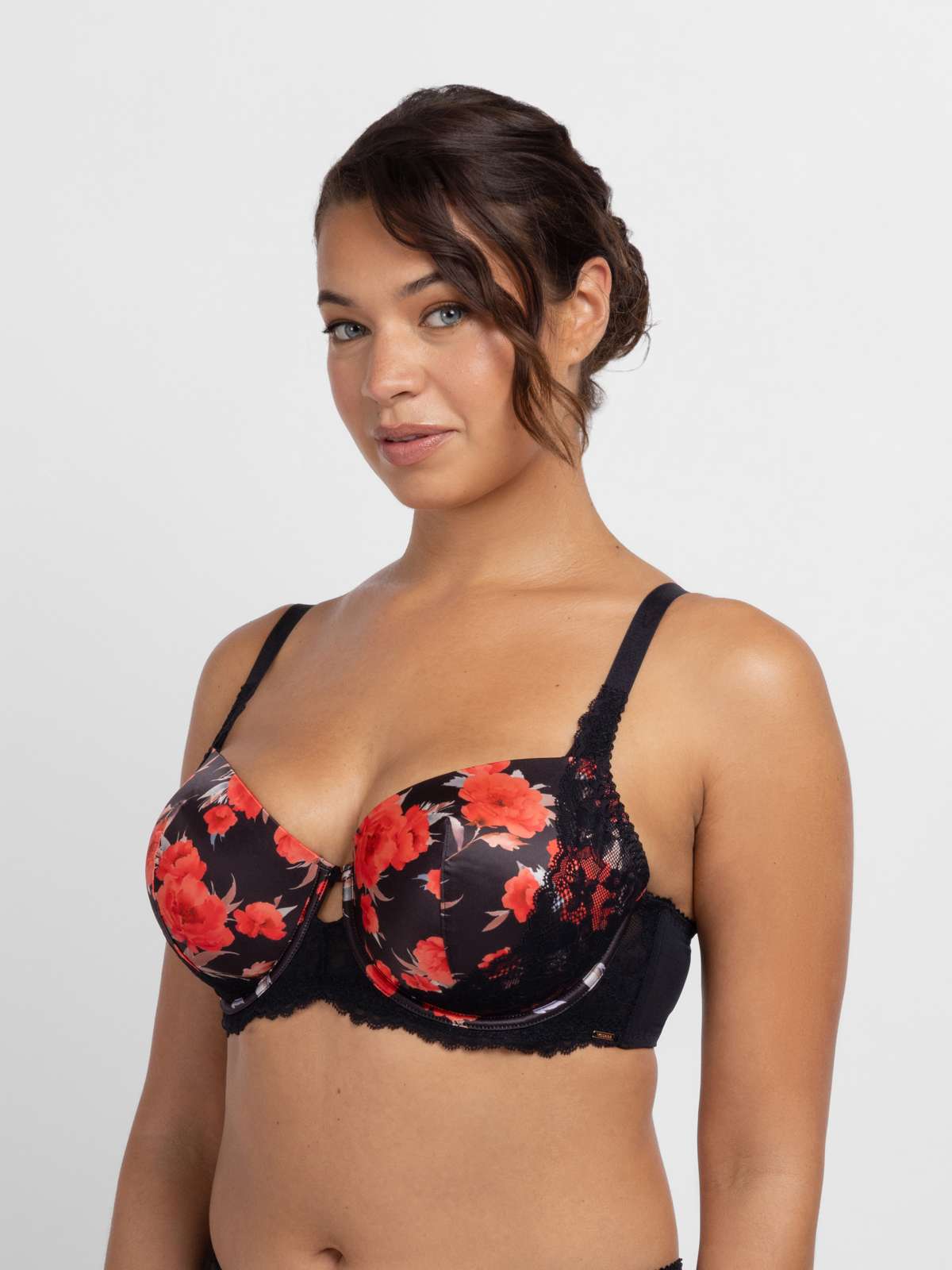 Anahi Floral Padded Demi Bra