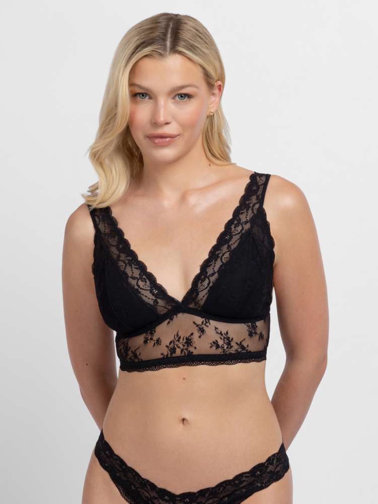 Lace Bralette with Removable Pads - 2 Pack