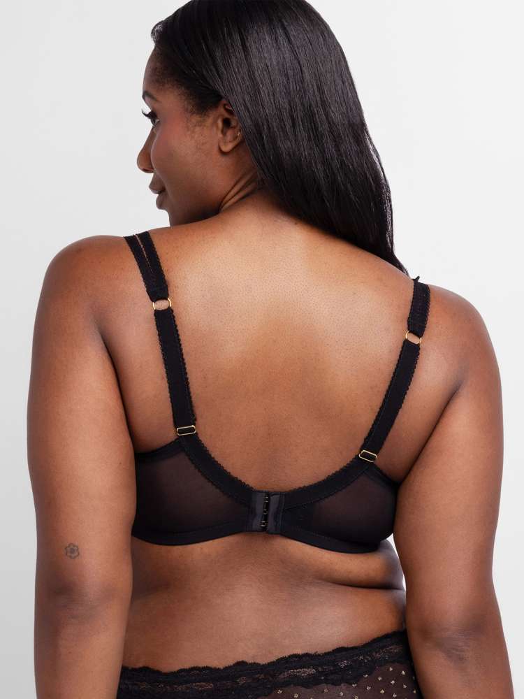 ORIGINS SHIMMER DOT MESH FULL COVERAGE BRA