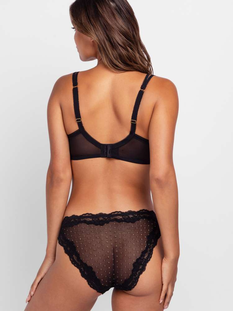 ORIGINS SHIMMER DOT MESH FULL COVERAGE BRA