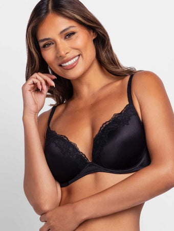 ORIGINS SHINY MICRO PUSH UP PLUNGE BRA