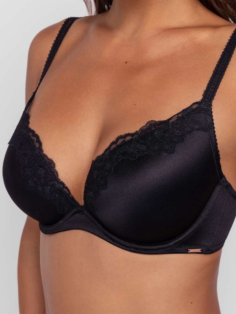 ORIGINS SHINY MICRO PUSH UP PLUNGE BRA