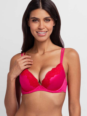 ORIGINS SHINY MICRO PUSH UP PLUNGE BRA